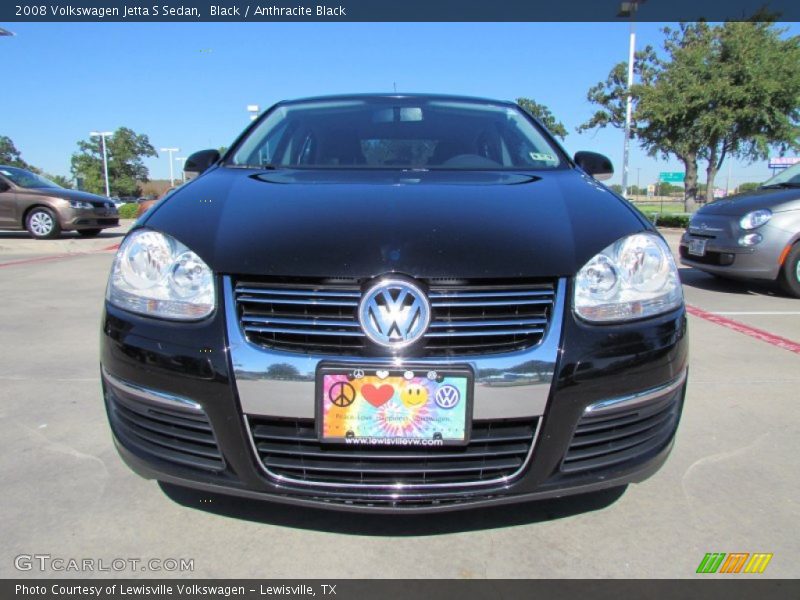Black / Anthracite Black 2008 Volkswagen Jetta S Sedan