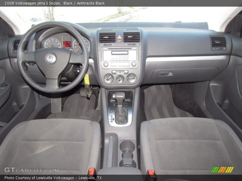 Black / Anthracite Black 2008 Volkswagen Jetta S Sedan