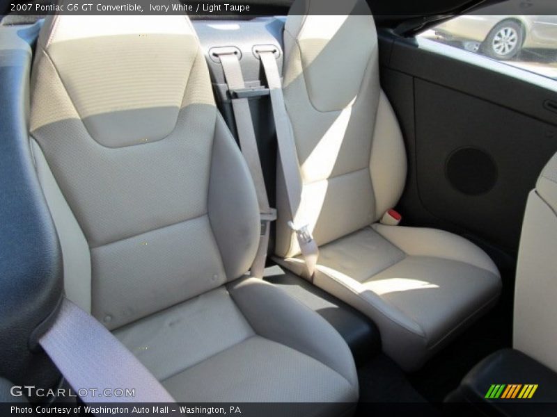 Ivory White / Light Taupe 2007 Pontiac G6 GT Convertible