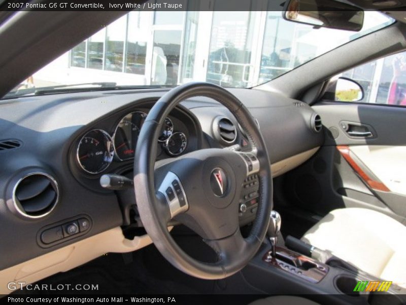 Ivory White / Light Taupe 2007 Pontiac G6 GT Convertible