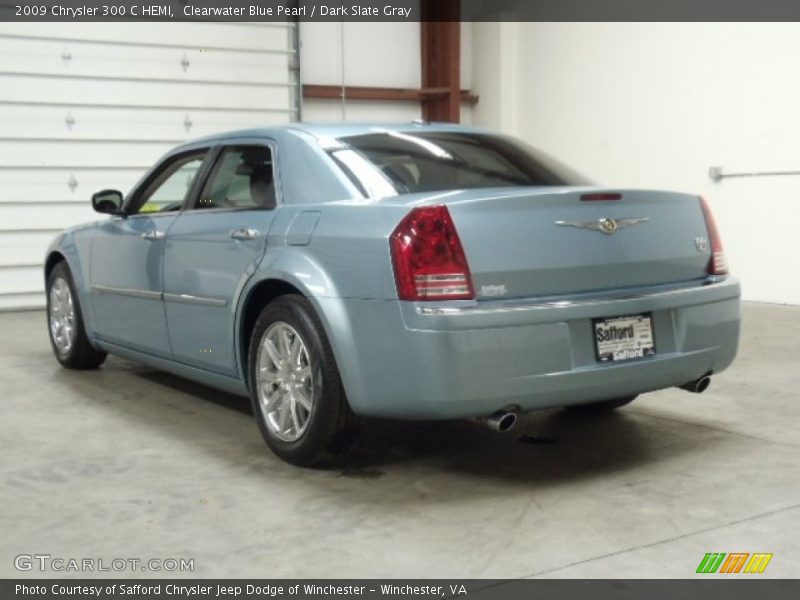 Clearwater Blue Pearl / Dark Slate Gray 2009 Chrysler 300 C HEMI