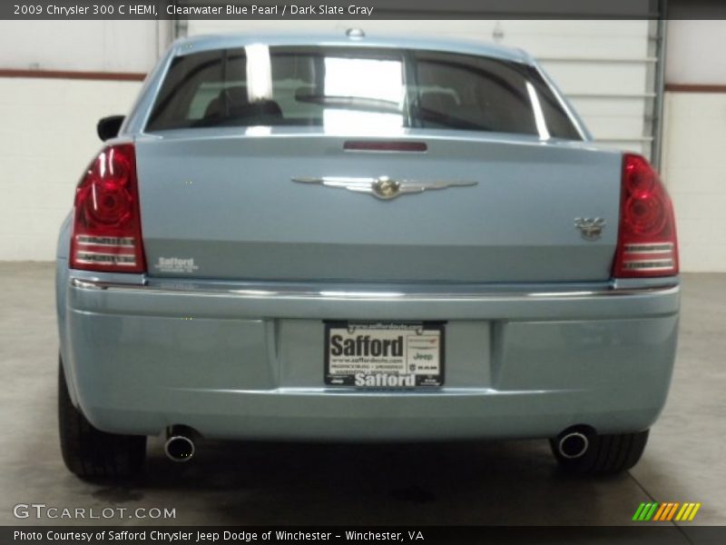 Clearwater Blue Pearl / Dark Slate Gray 2009 Chrysler 300 C HEMI