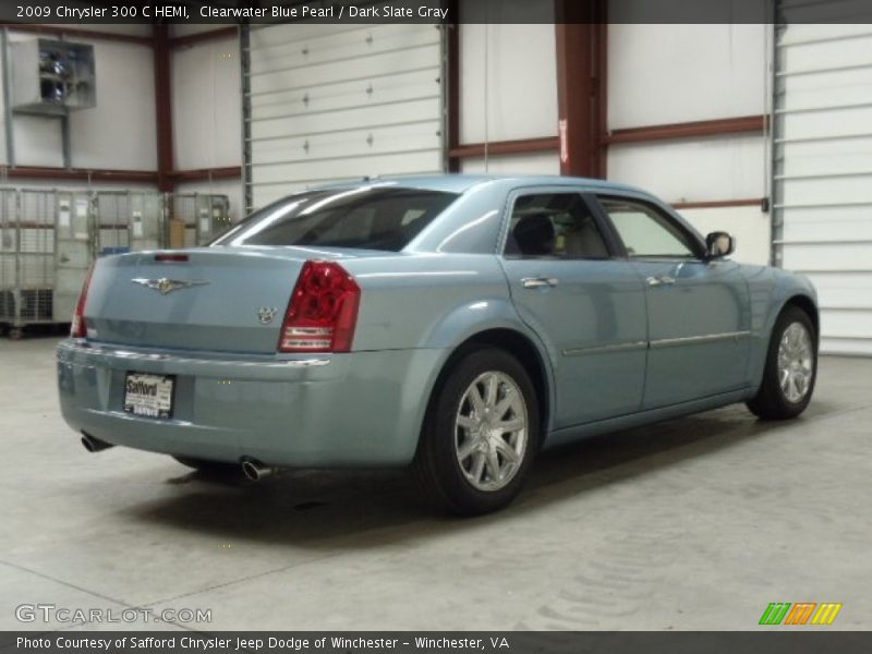Clearwater Blue Pearl / Dark Slate Gray 2009 Chrysler 300 C HEMI