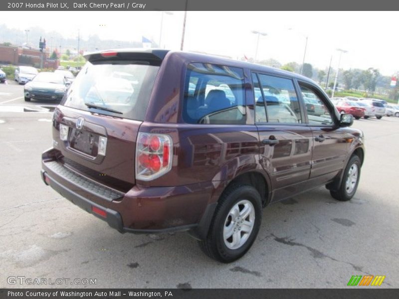 Dark Cherry Pearl / Gray 2007 Honda Pilot LX