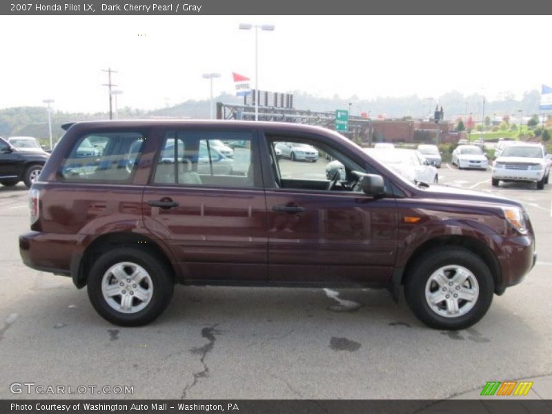 Dark Cherry Pearl / Gray 2007 Honda Pilot LX