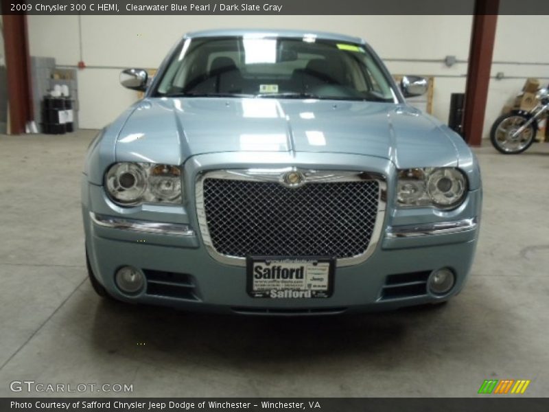 Clearwater Blue Pearl / Dark Slate Gray 2009 Chrysler 300 C HEMI