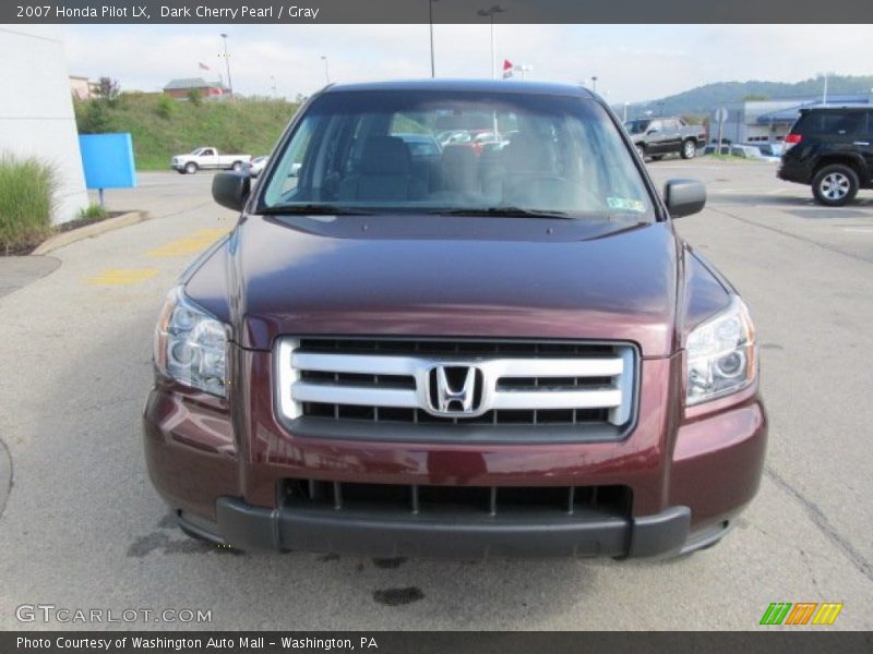 Dark Cherry Pearl / Gray 2007 Honda Pilot LX