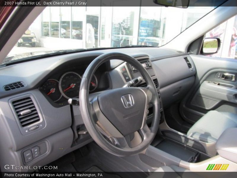 Dark Cherry Pearl / Gray 2007 Honda Pilot LX
