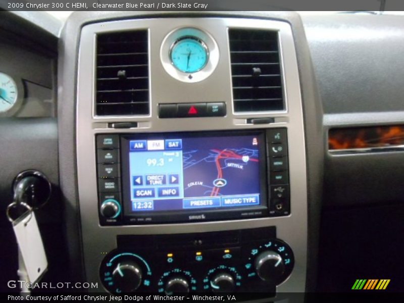 Clearwater Blue Pearl / Dark Slate Gray 2009 Chrysler 300 C HEMI