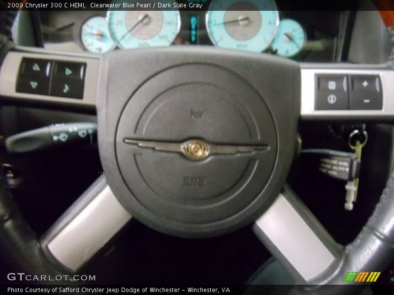 Clearwater Blue Pearl / Dark Slate Gray 2009 Chrysler 300 C HEMI