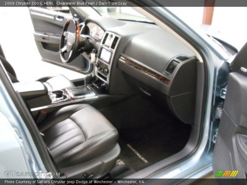 Clearwater Blue Pearl / Dark Slate Gray 2009 Chrysler 300 C HEMI