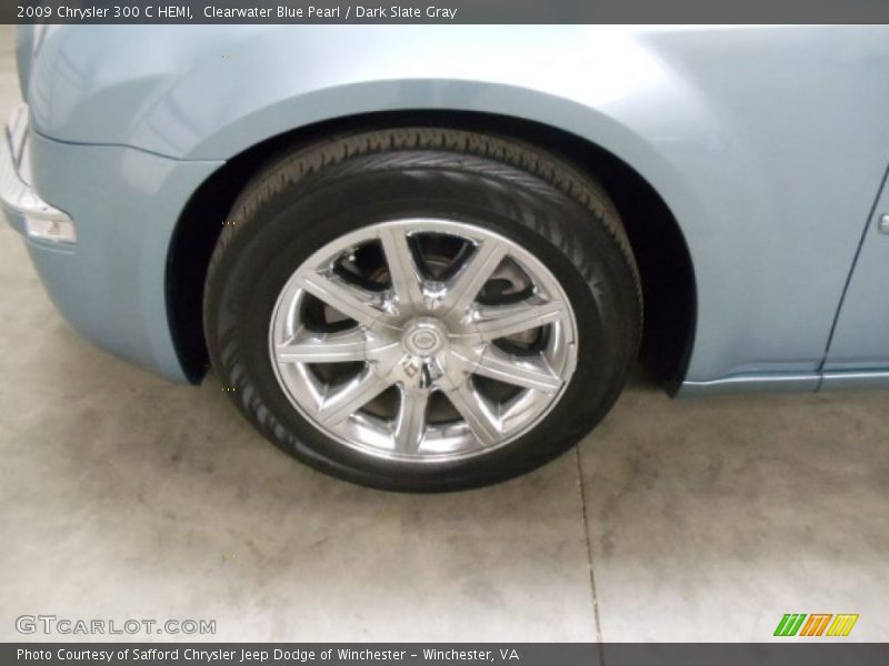 Clearwater Blue Pearl / Dark Slate Gray 2009 Chrysler 300 C HEMI