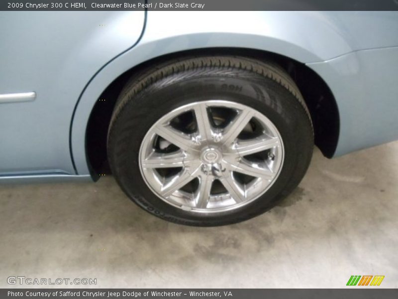 Clearwater Blue Pearl / Dark Slate Gray 2009 Chrysler 300 C HEMI