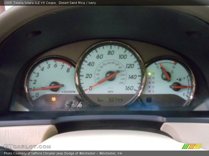 Desert Sand Mica / Ivory 2005 Toyota Solara SLE V6 Coupe