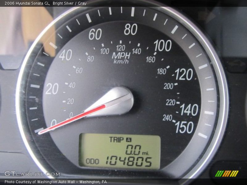 Bright Silver / Gray 2006 Hyundai Sonata GL