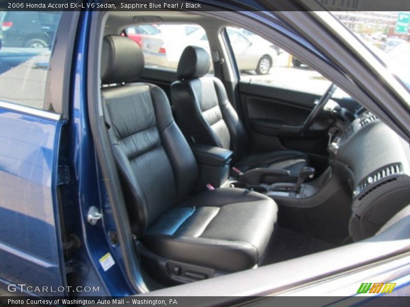Sapphire Blue Pearl / Black 2006 Honda Accord EX-L V6 Sedan