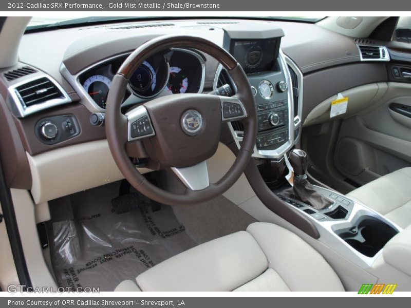 Gold Mist Metallic / Shale/Brownstone 2012 Cadillac SRX Performance