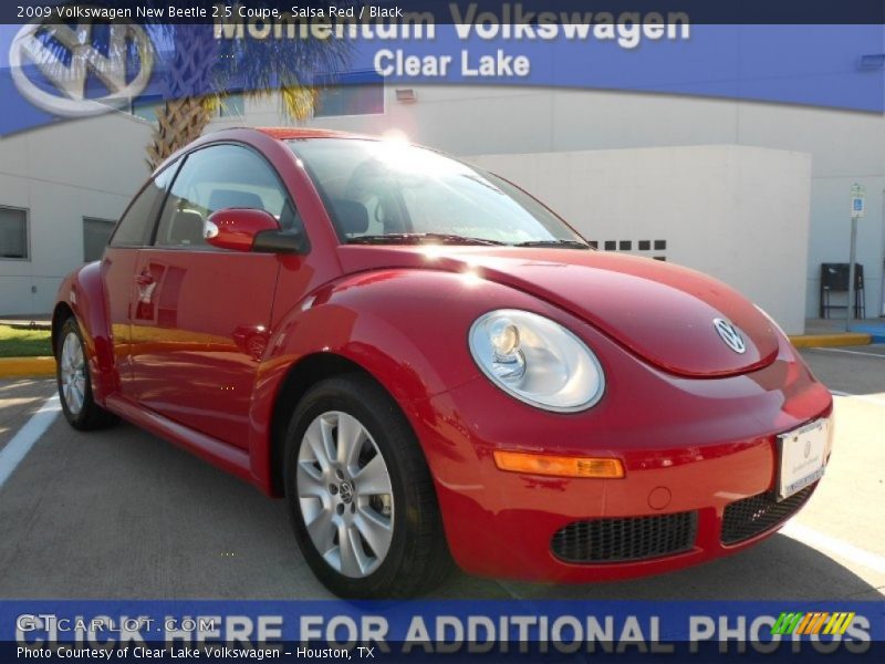 Salsa Red / Black 2009 Volkswagen New Beetle 2.5 Coupe