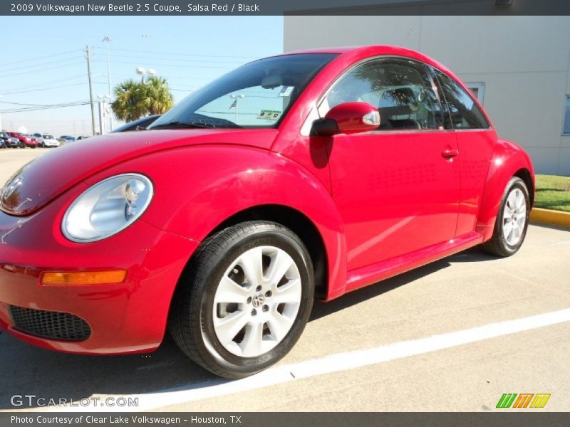 Salsa Red / Black 2009 Volkswagen New Beetle 2.5 Coupe