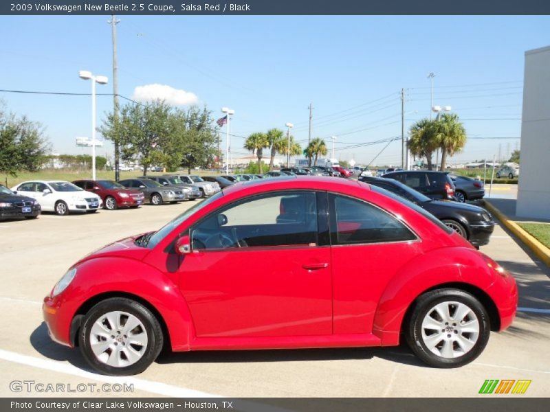Salsa Red / Black 2009 Volkswagen New Beetle 2.5 Coupe