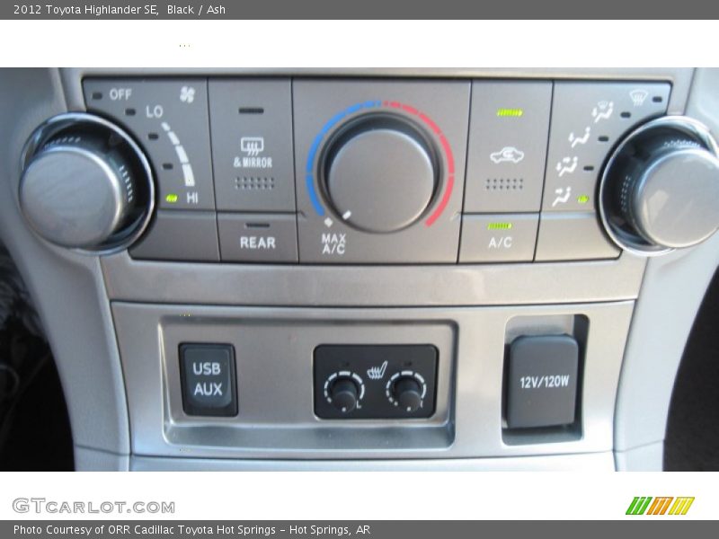 Black / Ash 2012 Toyota Highlander SE