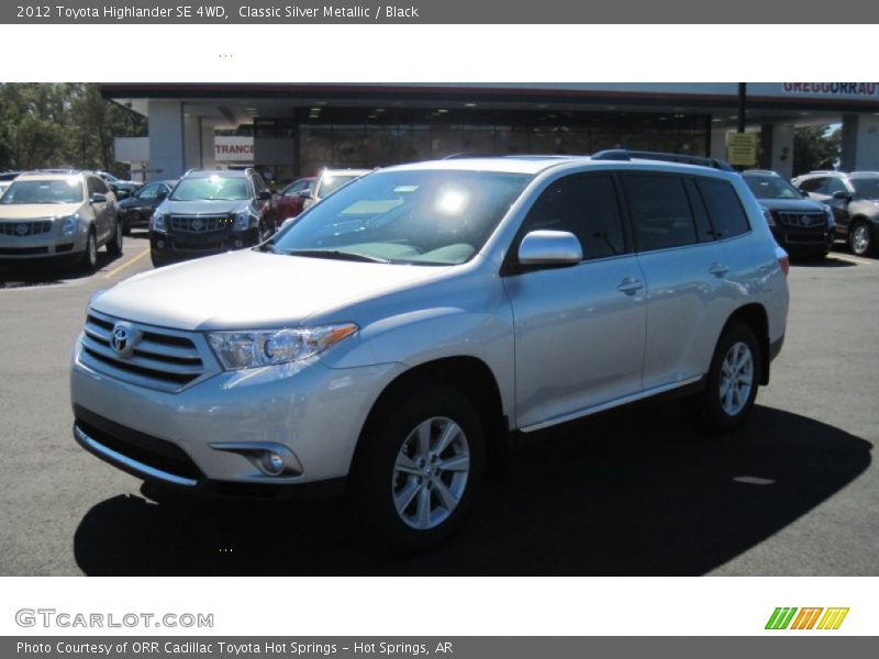 Classic Silver Metallic / Black 2012 Toyota Highlander SE 4WD