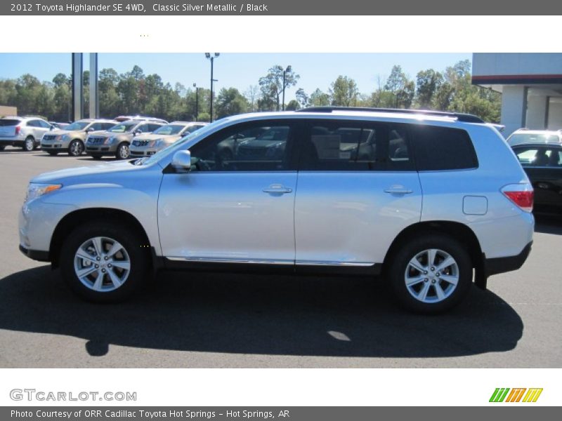 Classic Silver Metallic / Black 2012 Toyota Highlander SE 4WD