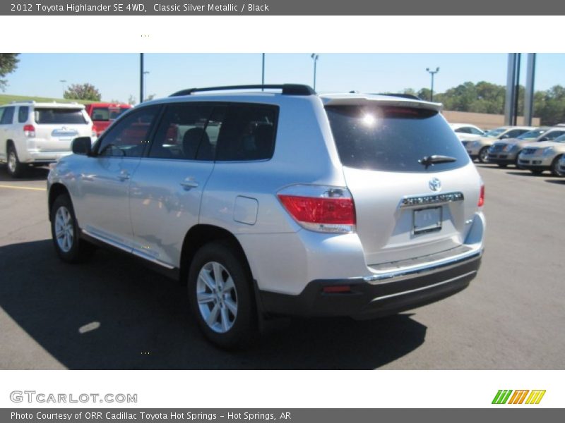 Classic Silver Metallic / Black 2012 Toyota Highlander SE 4WD