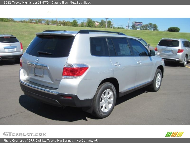 Classic Silver Metallic / Black 2012 Toyota Highlander SE 4WD