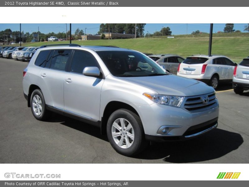 Classic Silver Metallic / Black 2012 Toyota Highlander SE 4WD