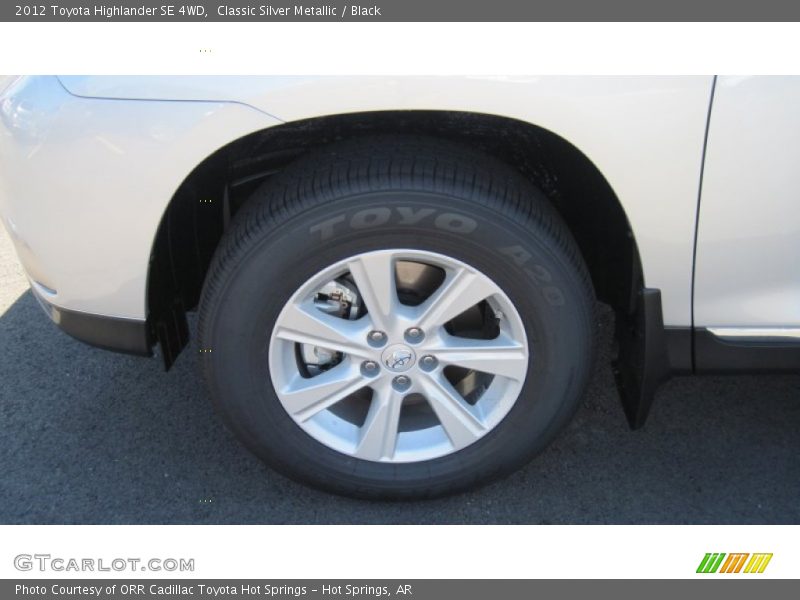 Classic Silver Metallic / Black 2012 Toyota Highlander SE 4WD