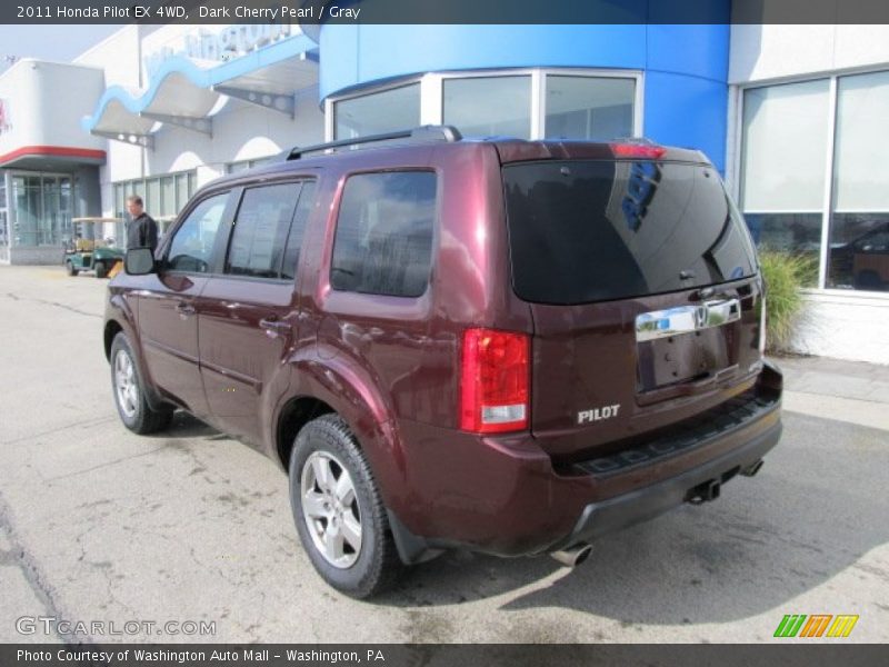 Dark Cherry Pearl / Gray 2011 Honda Pilot EX 4WD