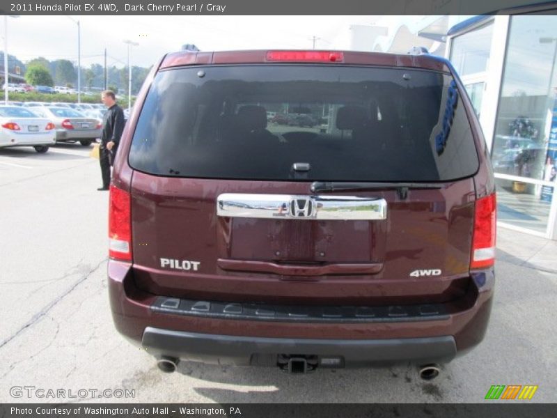 Dark Cherry Pearl / Gray 2011 Honda Pilot EX 4WD