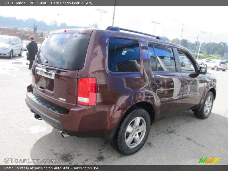 Dark Cherry Pearl / Gray 2011 Honda Pilot EX 4WD