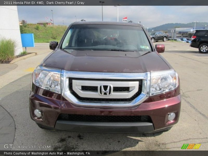 Dark Cherry Pearl / Gray 2011 Honda Pilot EX 4WD