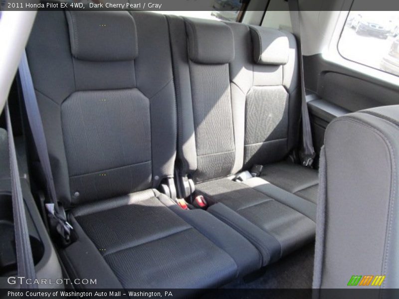 Dark Cherry Pearl / Gray 2011 Honda Pilot EX 4WD