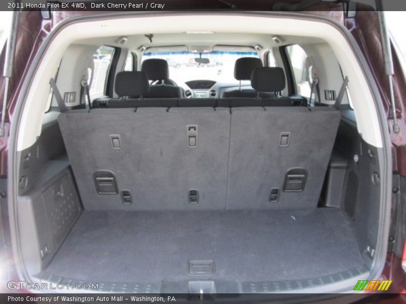 Dark Cherry Pearl / Gray 2011 Honda Pilot EX 4WD