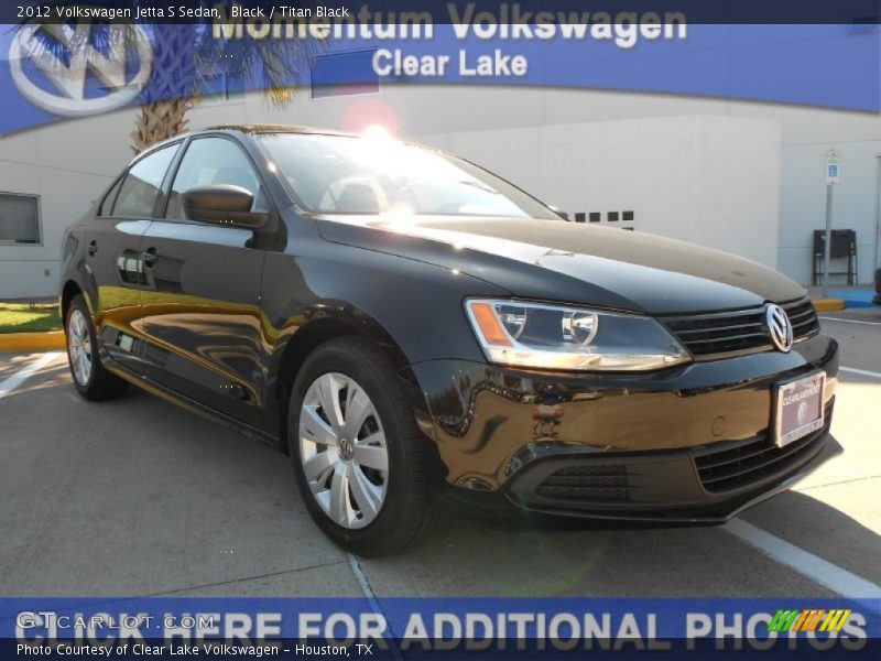 Black / Titan Black 2012 Volkswagen Jetta S Sedan
