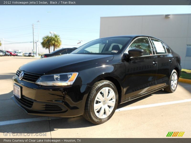 Black / Titan Black 2012 Volkswagen Jetta S Sedan