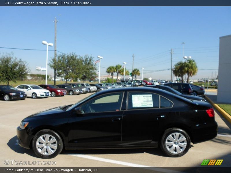 Black / Titan Black 2012 Volkswagen Jetta S Sedan