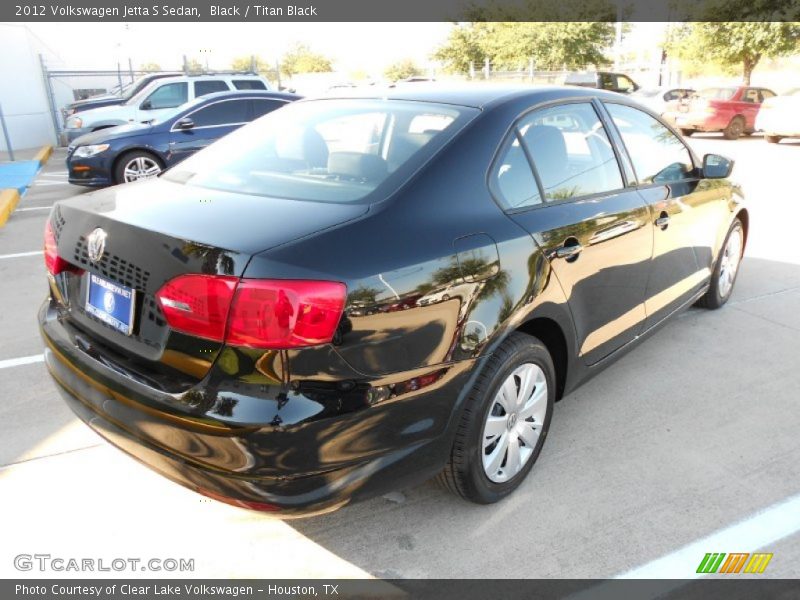 Black / Titan Black 2012 Volkswagen Jetta S Sedan