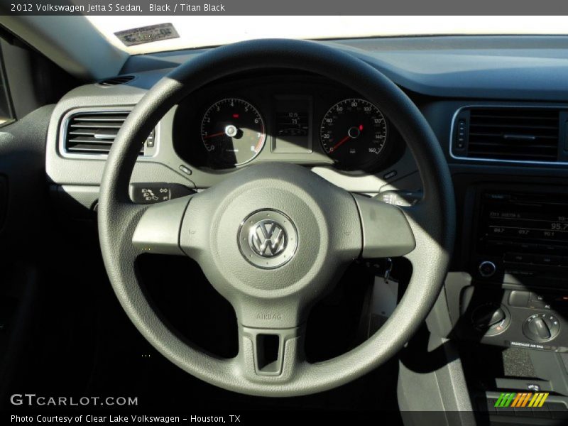 Black / Titan Black 2012 Volkswagen Jetta S Sedan