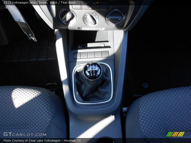 Black / Titan Black 2012 Volkswagen Jetta S Sedan