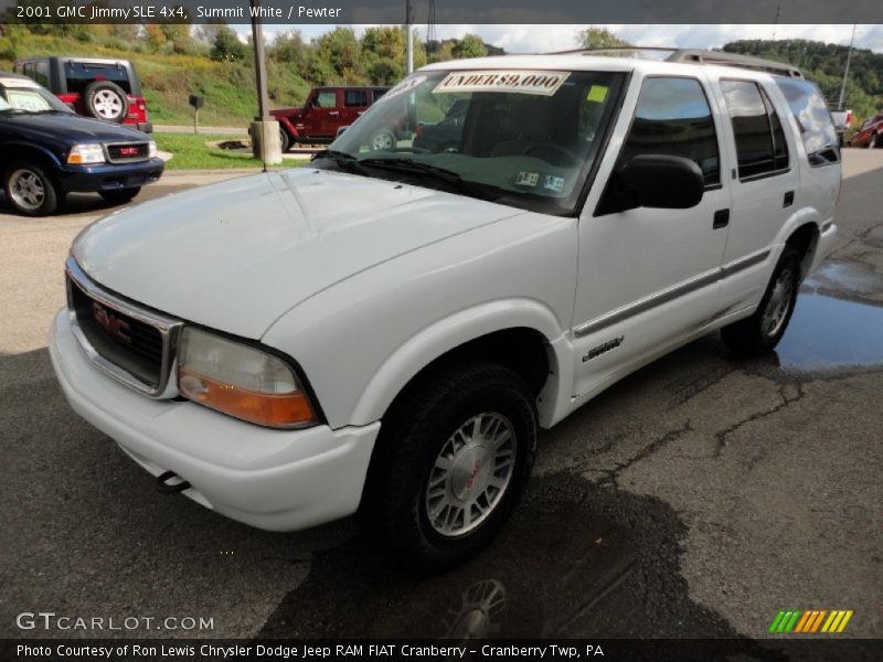Summit White / Pewter 2001 GMC Jimmy SLE 4x4