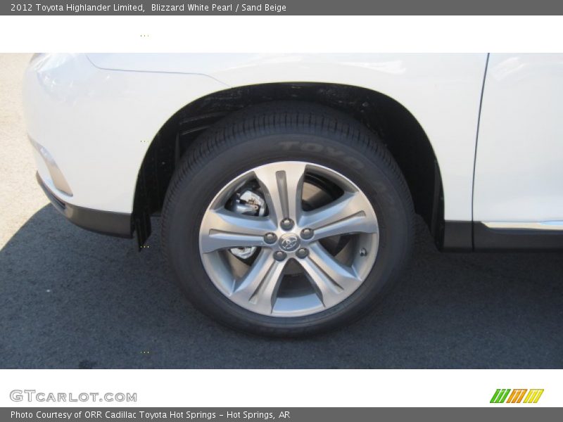 Blizzard White Pearl / Sand Beige 2012 Toyota Highlander Limited