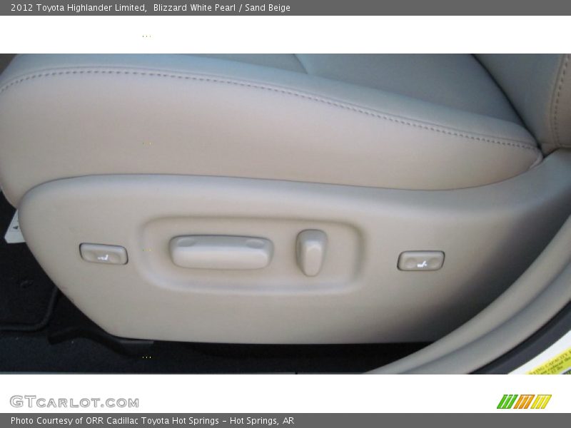 Blizzard White Pearl / Sand Beige 2012 Toyota Highlander Limited