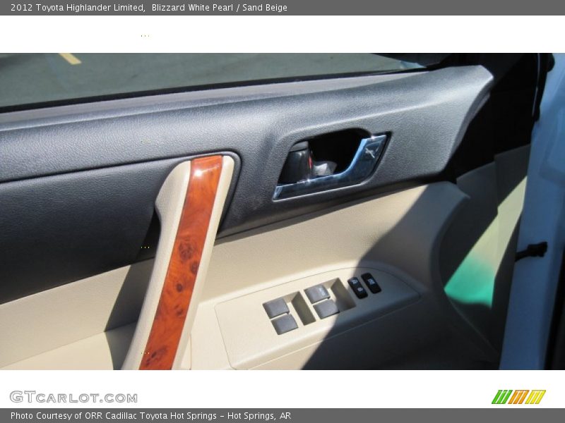 Blizzard White Pearl / Sand Beige 2012 Toyota Highlander Limited