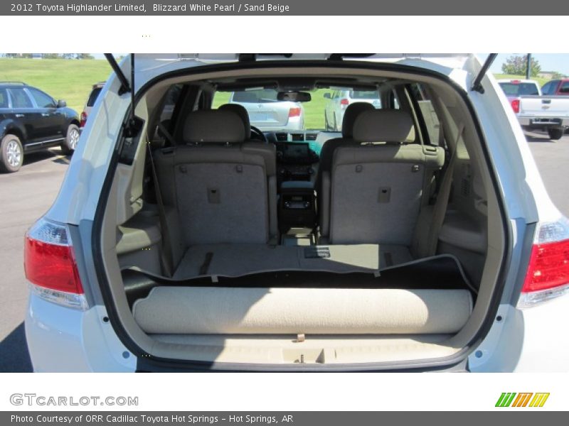 Blizzard White Pearl / Sand Beige 2012 Toyota Highlander Limited