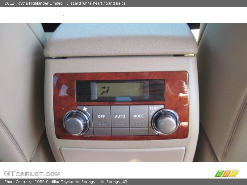Blizzard White Pearl / Sand Beige 2012 Toyota Highlander Limited