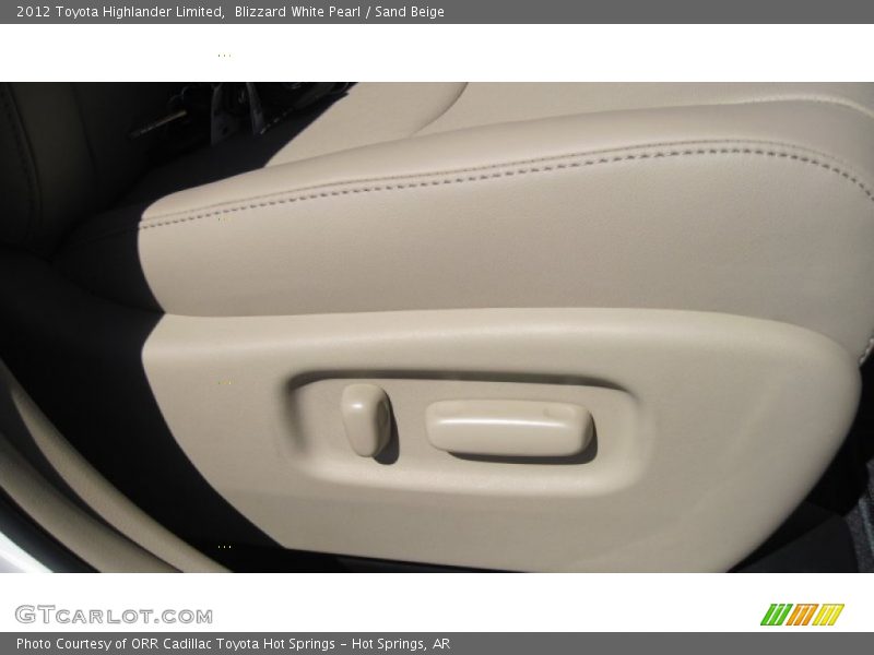 Blizzard White Pearl / Sand Beige 2012 Toyota Highlander Limited